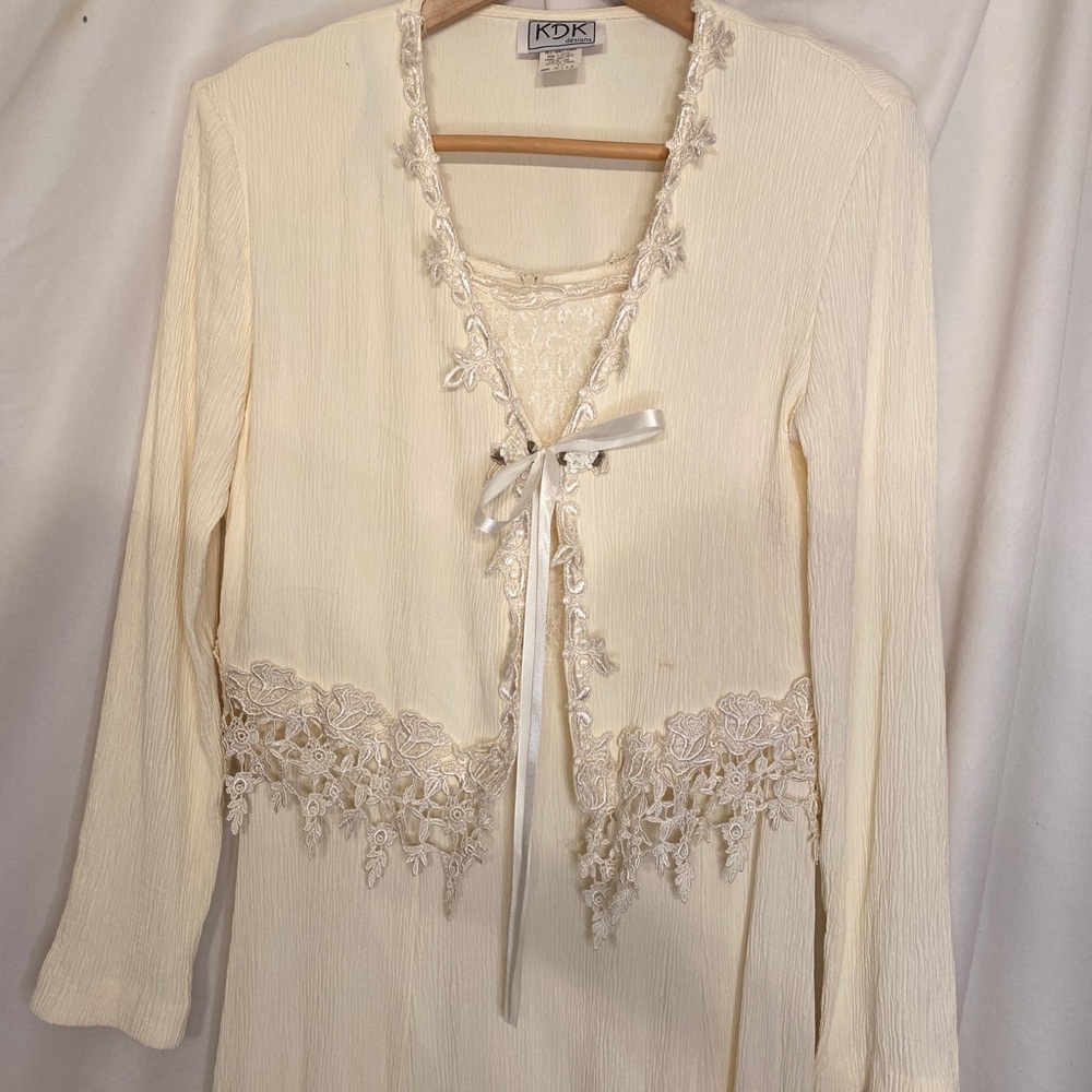 Vintage KDK Designs Dress and Cardigan